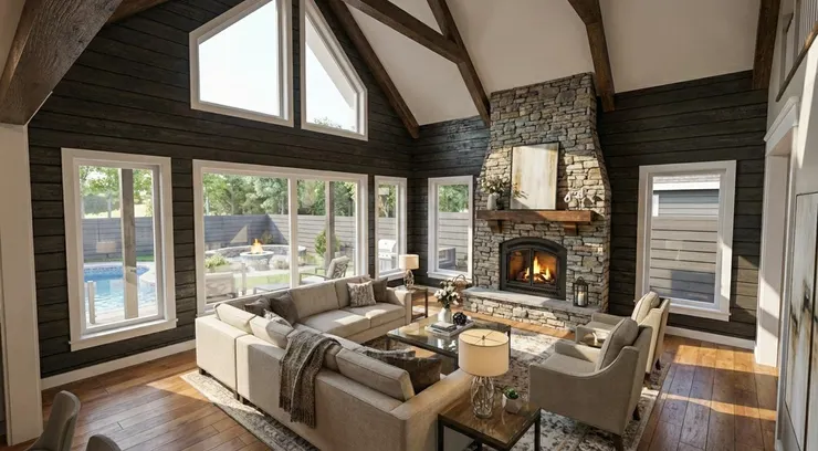 AI-rendered villa interior visualization using Render AI real estate workflow