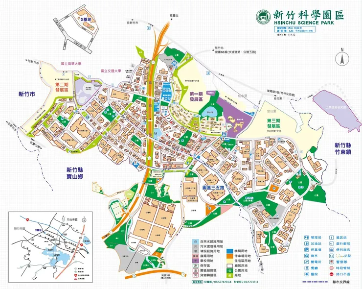 新竹科學園區地圖