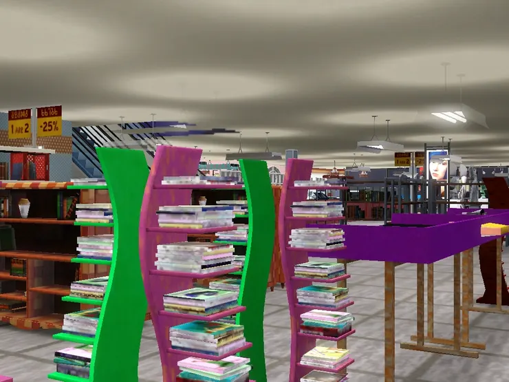 這麼有時代感和五彩繽紛的影音區域很吸引年青人。