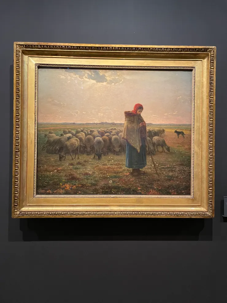 當年比賽抽中的題目是“牧羊女“