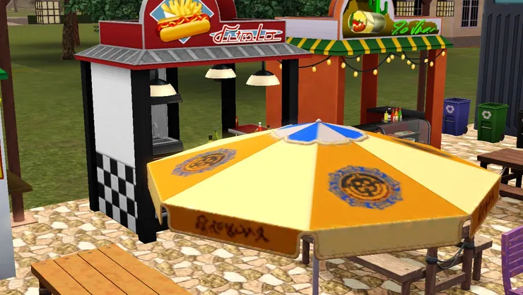 太陽傘也是這區域的特點。