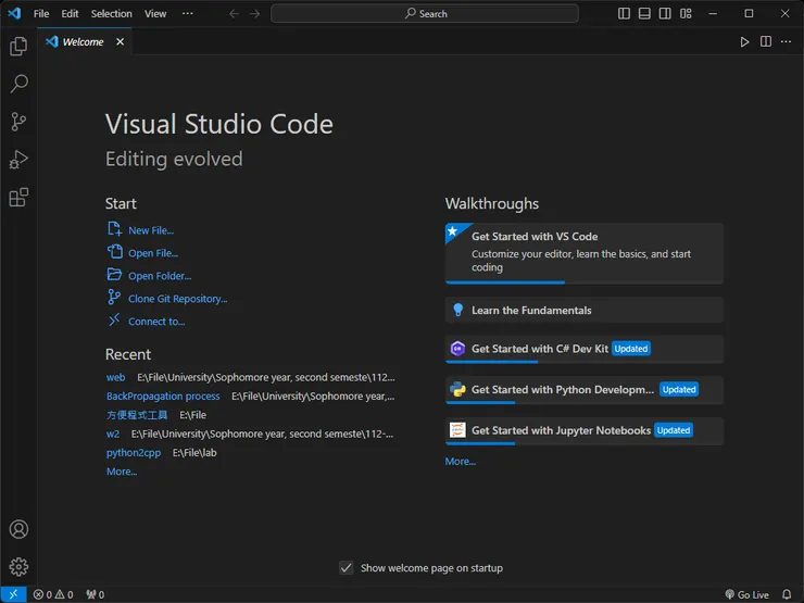 資料來源：本人 vs code 截圖
