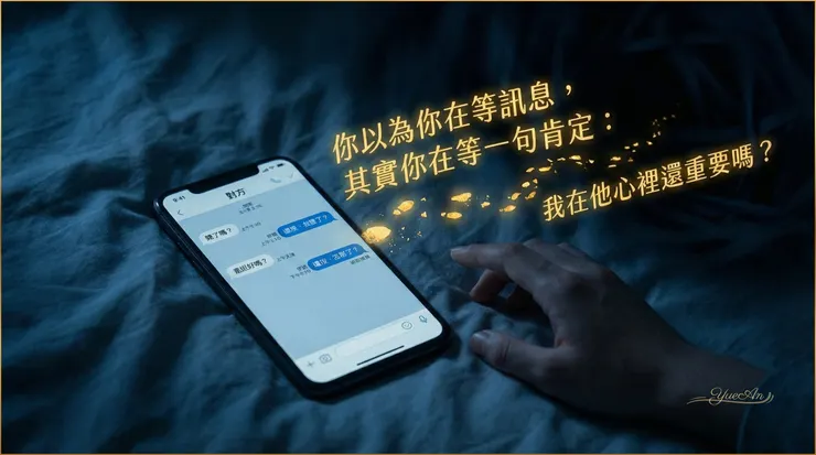 你以為你在等訊息，其實你在等一句肯定：我在他心裡還重要嗎？（臨床現象：數位關係中的分離焦慮）