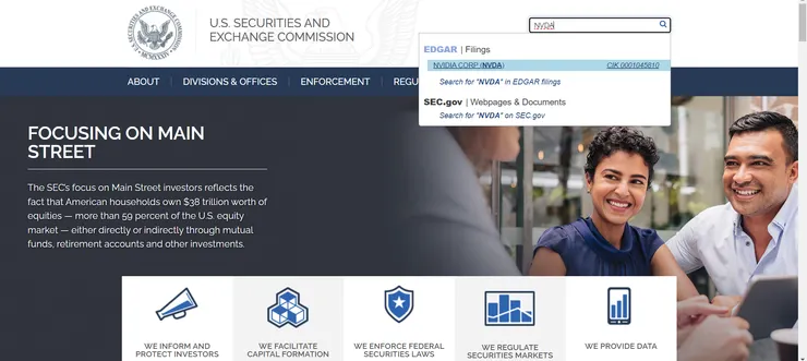 （搜尋NVDA / 資料來源：SEC官網）