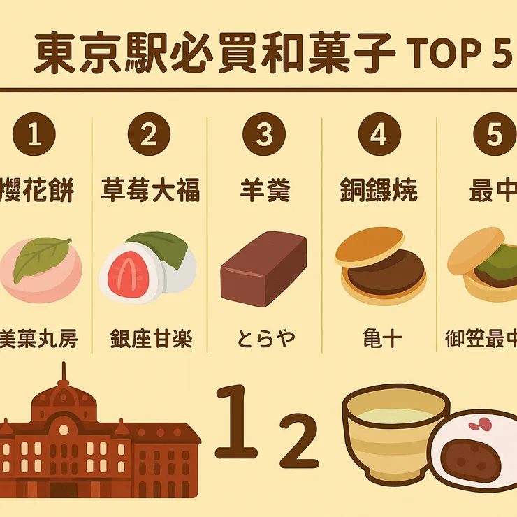 東京駅必買和菓子 TOP 5