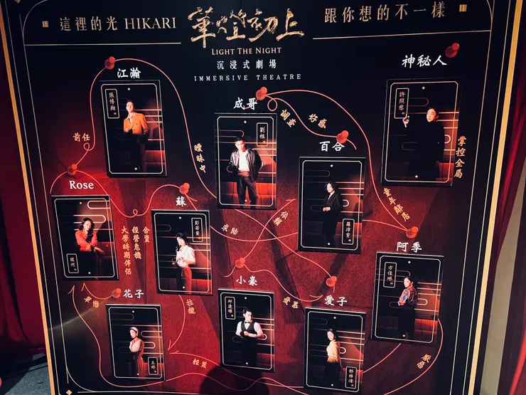 當日卡司：    關何(Rose)．彭若萱(蘇)．王婷(花子)．

羅沛育(百合)．鄧梓澄(愛子)．方佳琳(阿季)．

張博翔(江瀚)．劉桓(成哥)．邱逢樟(小豪)．  許照慈(神秘人)