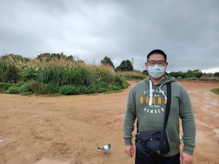 這是桃園虎頭山的山頂!同時也是直昇機停機坪!