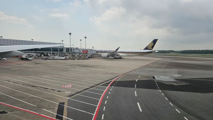 樟宜機場雖然很繁忙!但是很多角落看起來還是很空曠!大概是機場夠大的關係吧?