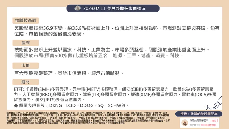 珠蒂的美股筆記本整理 (資料截至:2023.07.10)