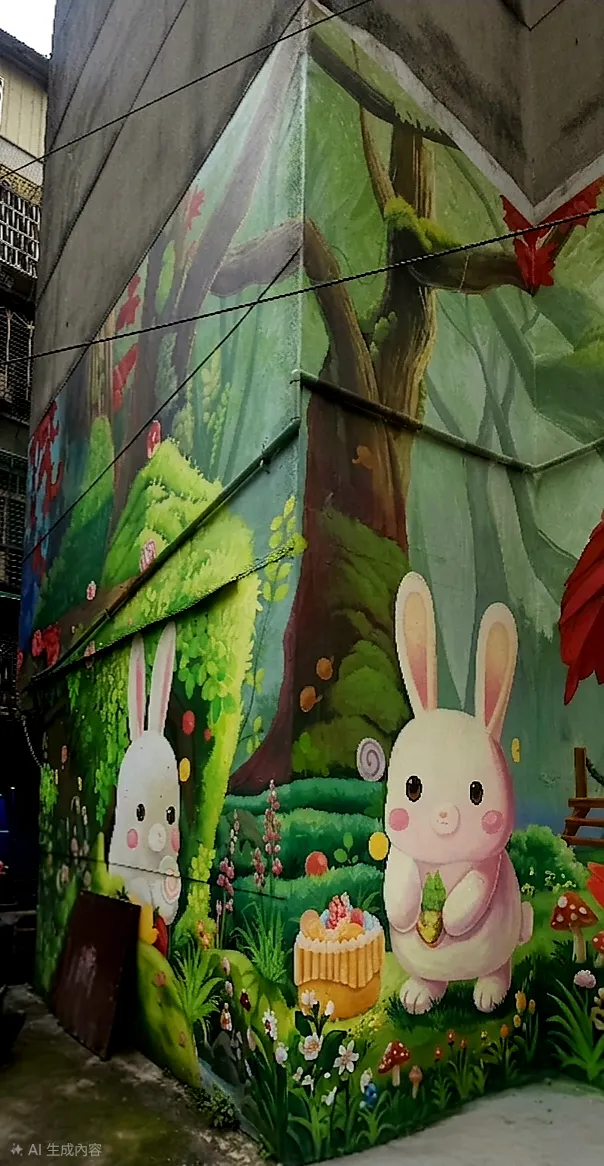 新莊福壽街童話故事牆