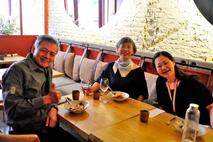 【米其林一星只因快意行旅才嚐鮮！女侍者用D3S為我們拍的。】