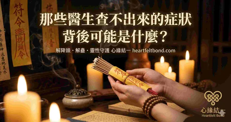 解降頭解蠱專家心緣結一，幻聽幻覺全身癢痛正統法師協助破解