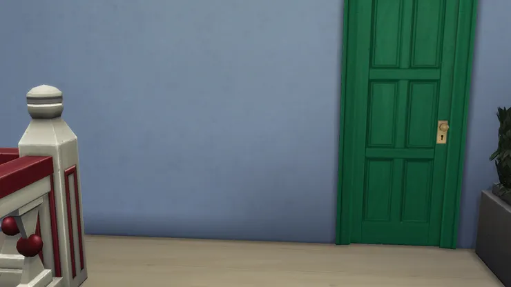 我忘了牆壁是掃油漆還是貼壁紙，但此兩種物料都麻煩和不持久。