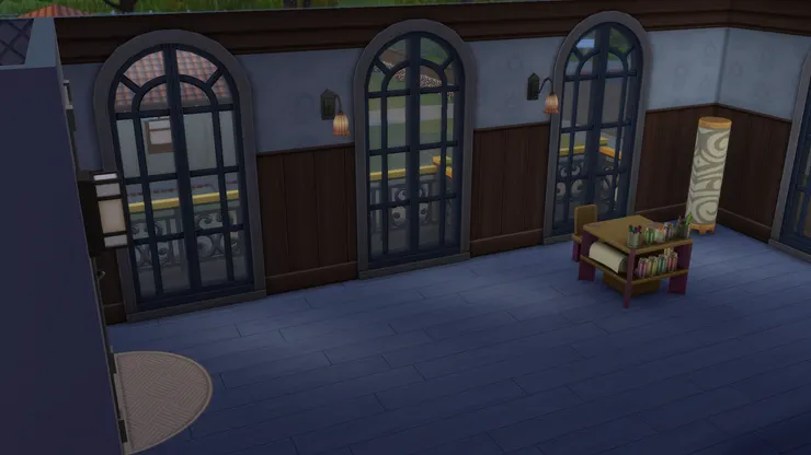 這邊本來是個大露台,可是現在出不去。