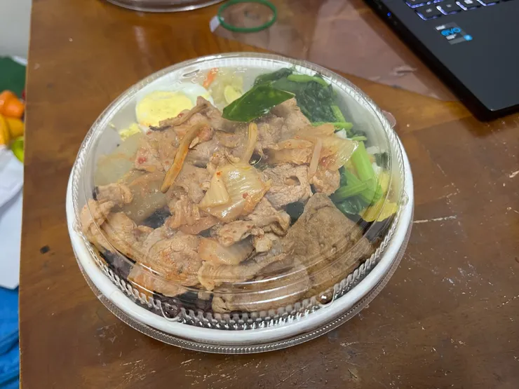 低脂梅花泡菜豬飯少。