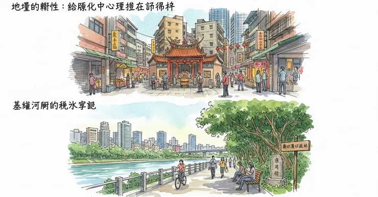 松山進安宮 | 基隆河畔的親水空間