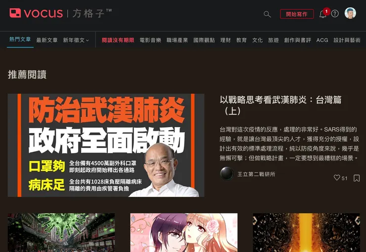 vocus｜新世代的創作平台