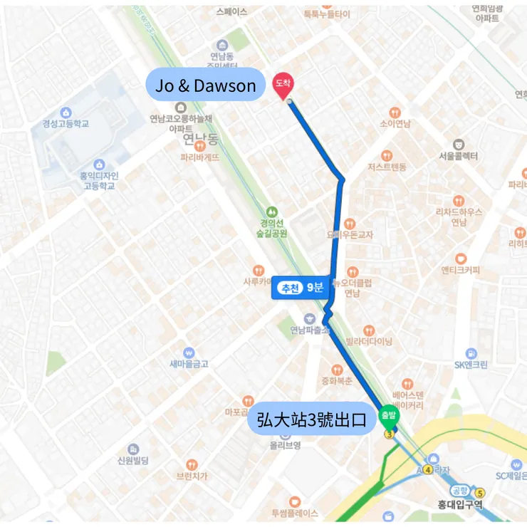 Jo & Dawson位置圖