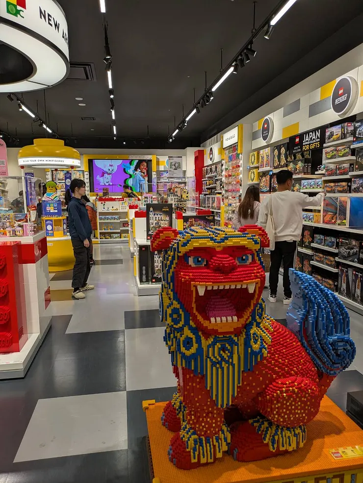 商場裏頭的樂高店