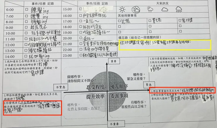 因為做不到，所以一直叮嚀自己一定要寫功課，到目前為止，孩子努力中，我在修煉中🫨🫨