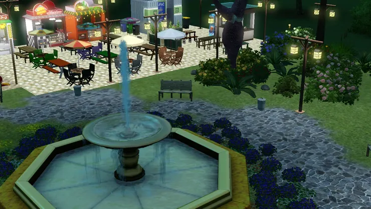 另一個燈火通明的區域。