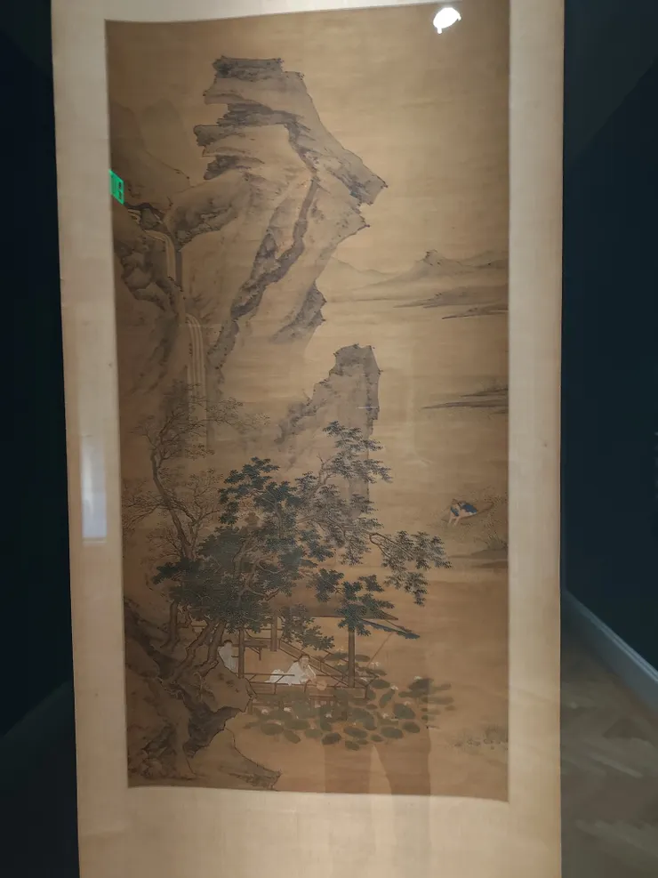 明仇英〈周敦頤賞蓮圖〉