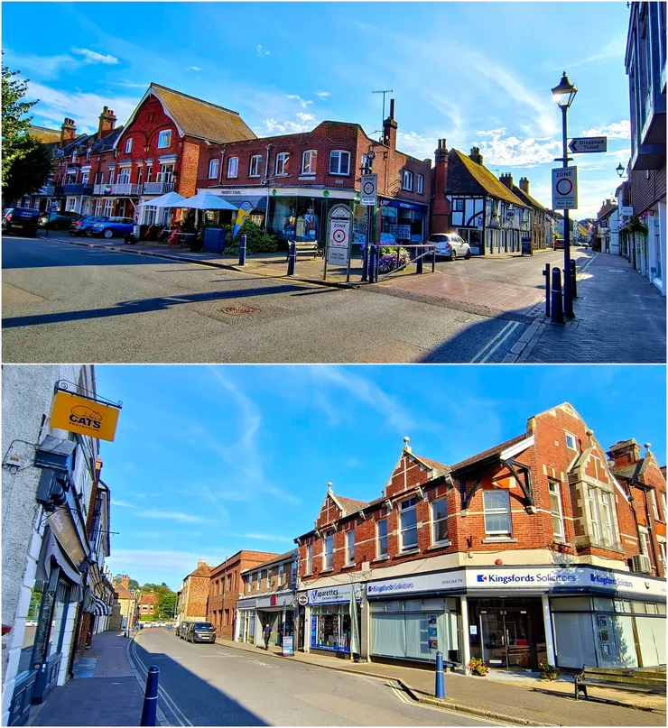 【下午5點多的高街東端，没什麼人車了！】