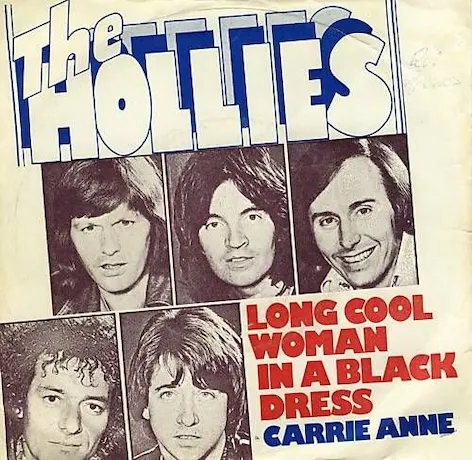long cool woman in a black dress original Hollies
