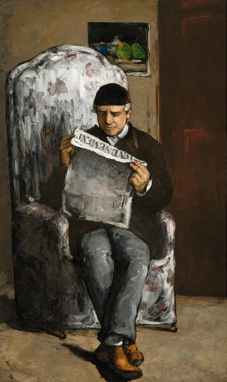 The Artist’s Father, Reading ‘L’Événement 1866