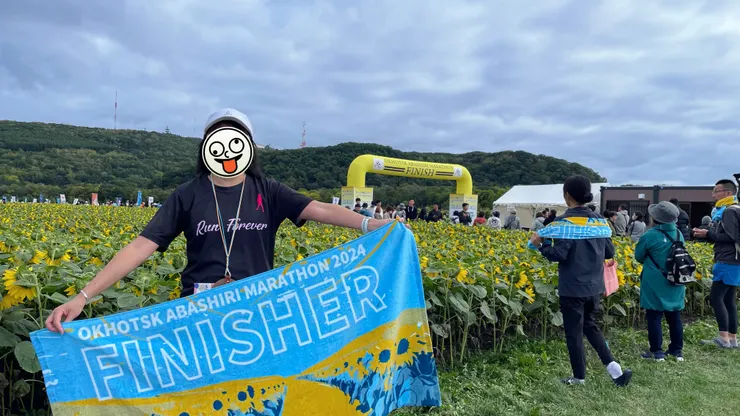 謝謝日本美女跑者幫忙拍照。