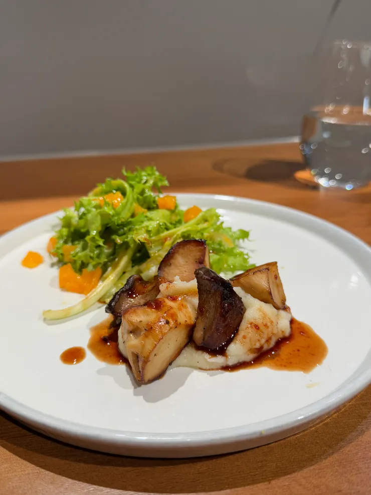 杏包菇 菊苣 紅酒醬