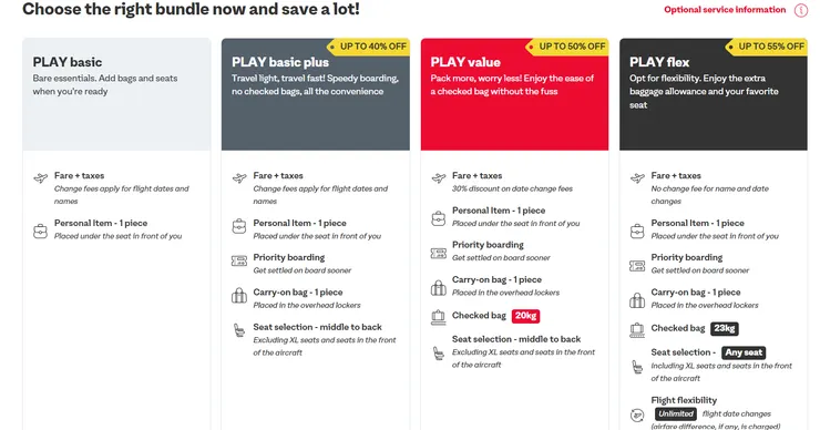 冰島PLAY Air航空票價