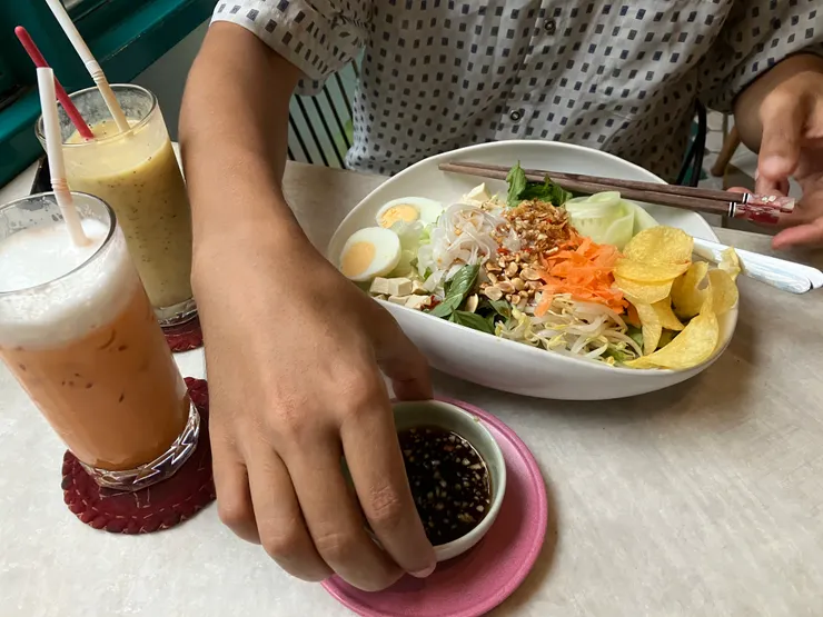 在清邁喝了很多泰奶