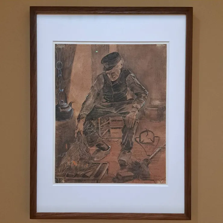 ▲爐邊的老人（1881年作品）