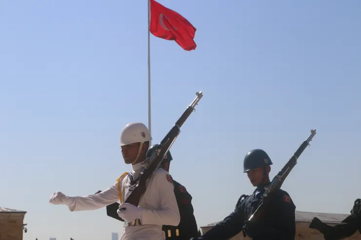 衛兵交接,攝影於Ankara