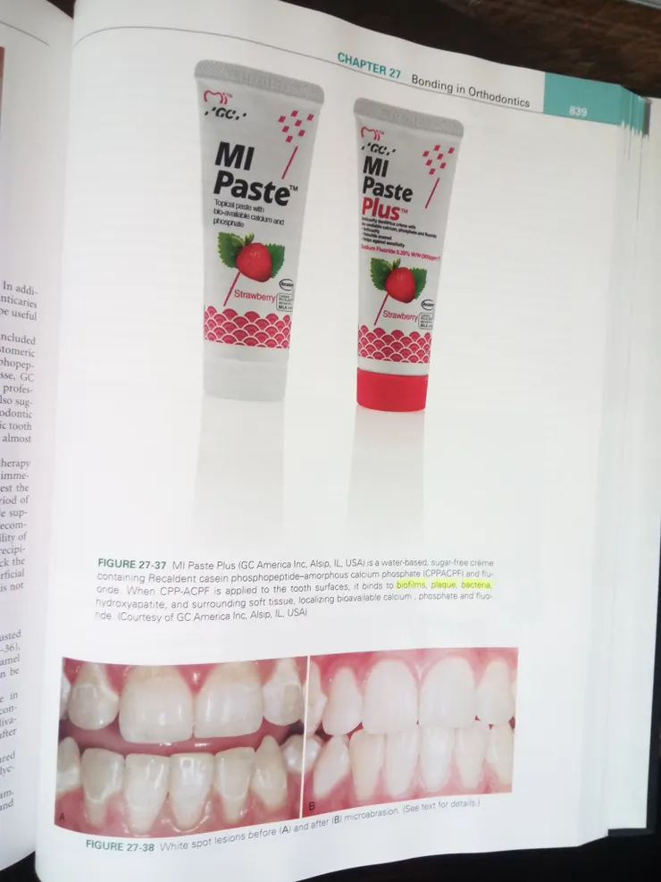 有介紹到GC乳膏的矯正書內文2