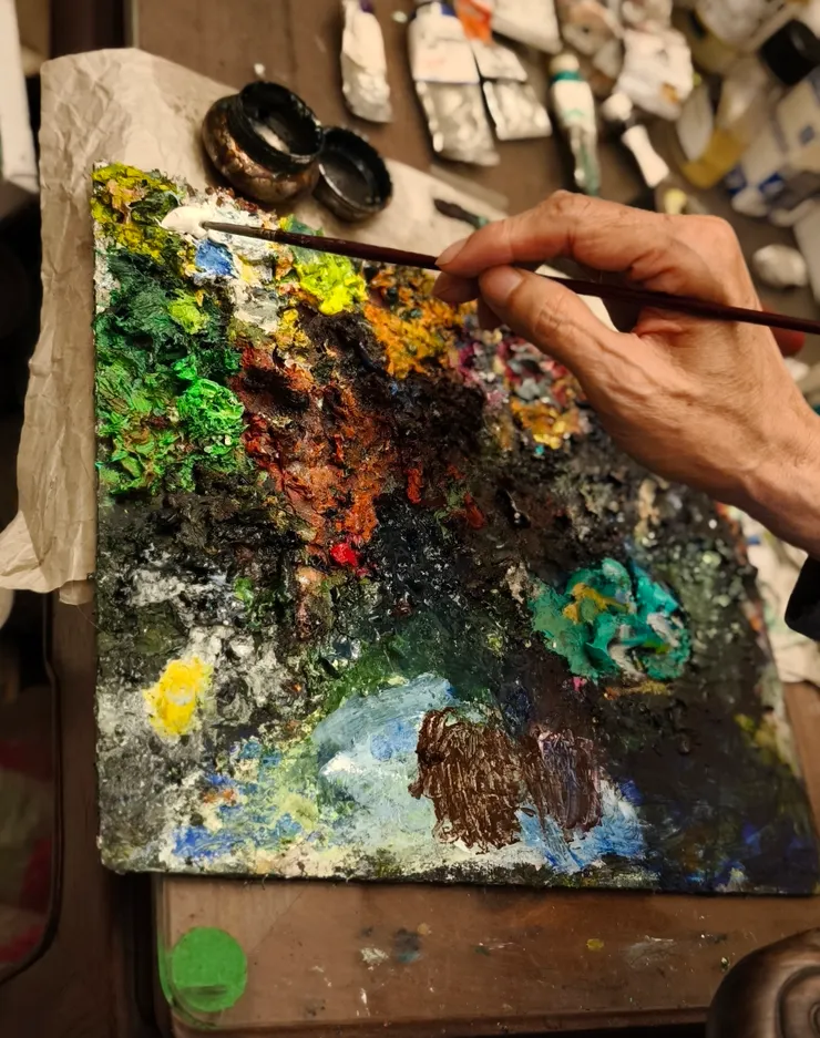 筆下自由的漫步 （ 拍攝 筆者 ）