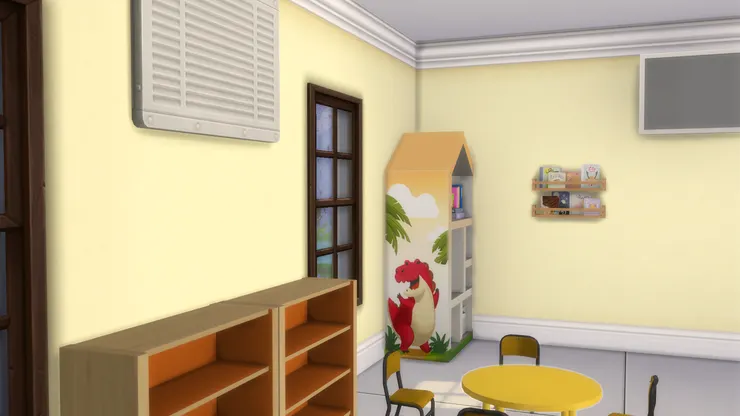 原來書櫃上也有圖案！