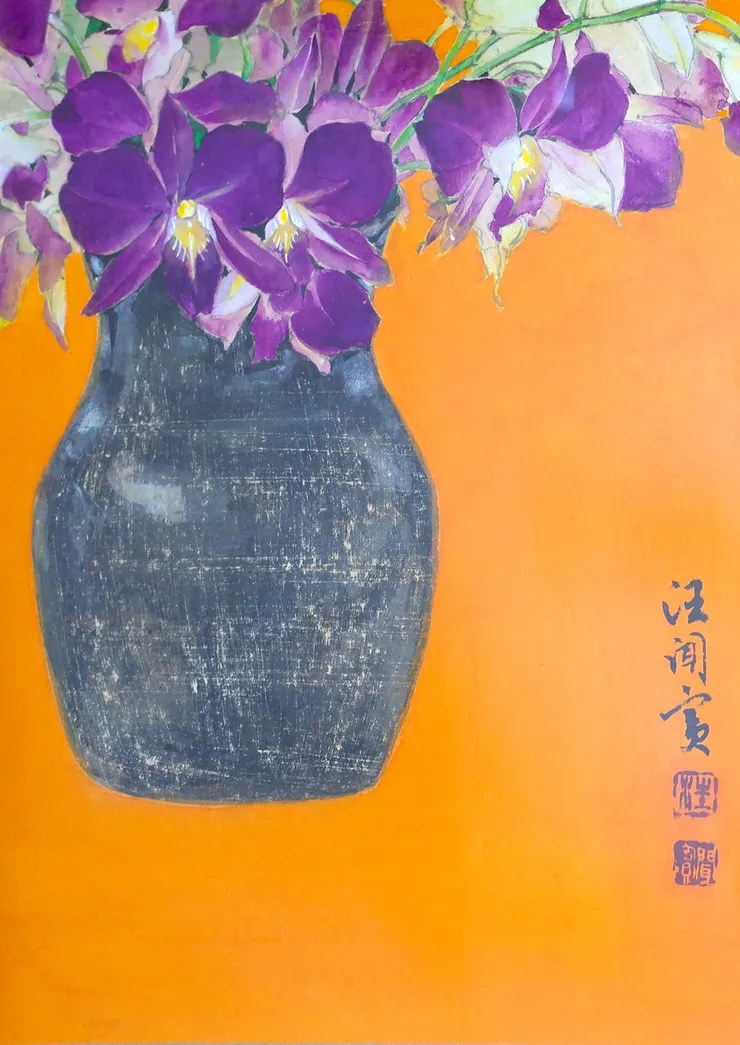 〈歲朝清供〉局部－陶器