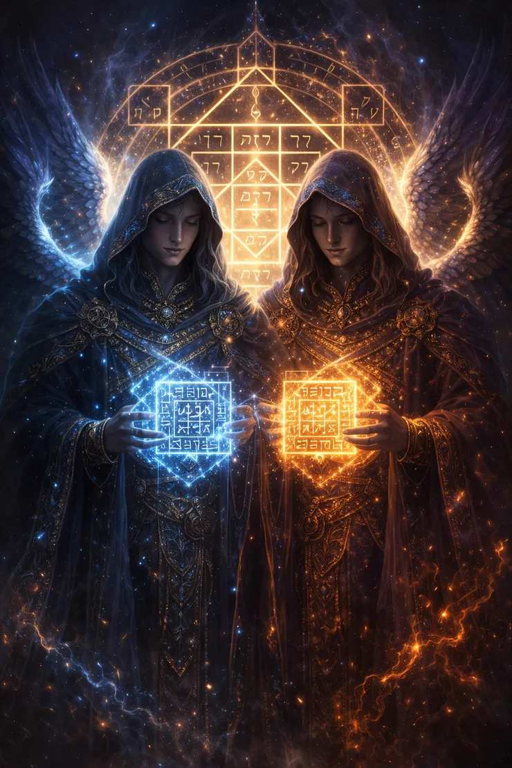 瑪哈埃爾（Mahael / Mahalel）與瑪哈爾基爾（Mahalkiel）— 刻在護身符上的雙生驅邪天使