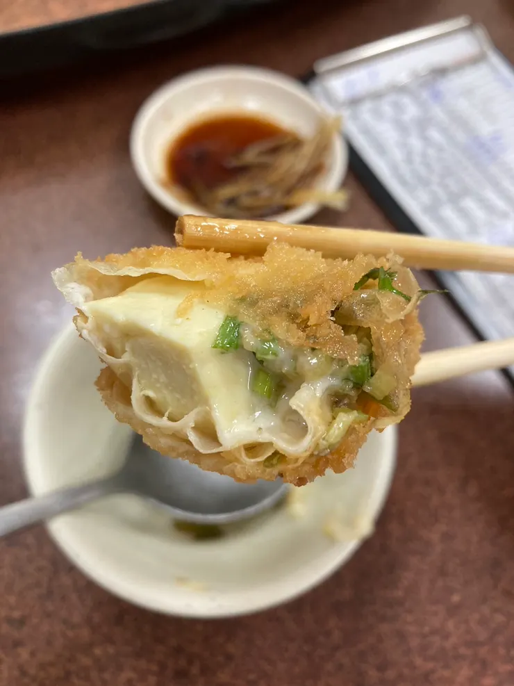 西施捲裡面是包豆腐喔！好吃！