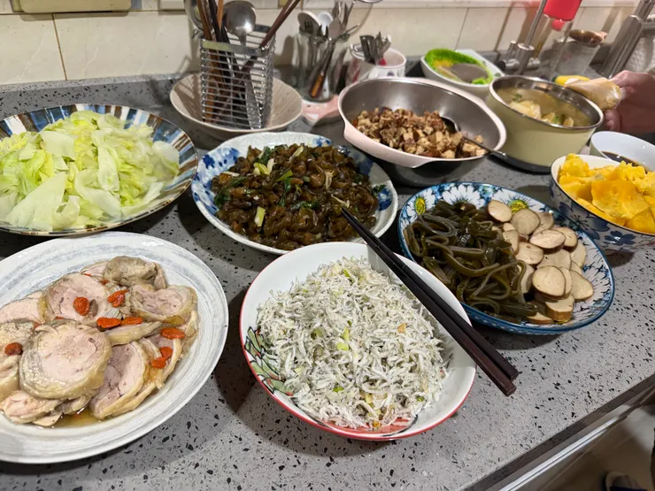 我媽煮飯給大家吃的規模