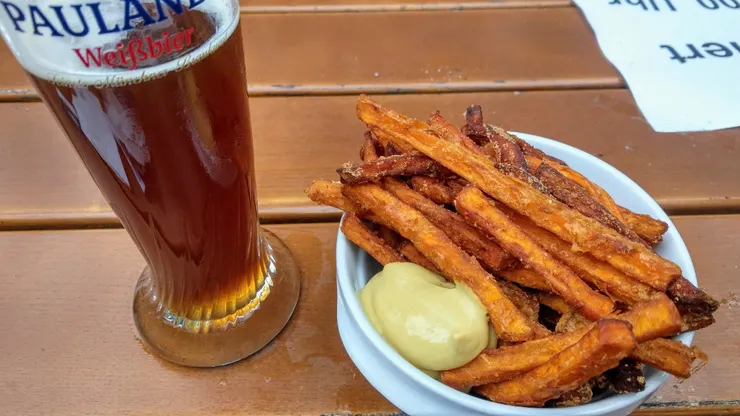 細的地瓜薯條（原來甜的馬鈴薯就是地瓜）