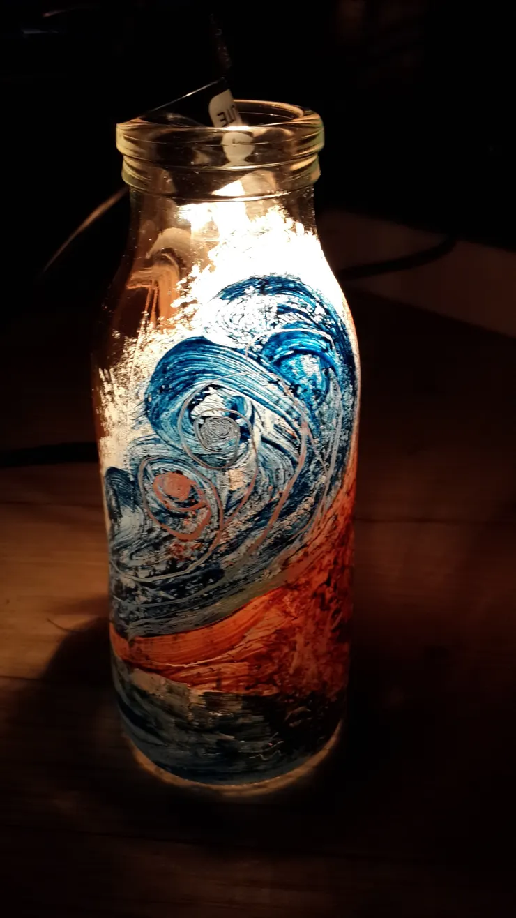 海洋/玻璃壓克力/Mingling手繪