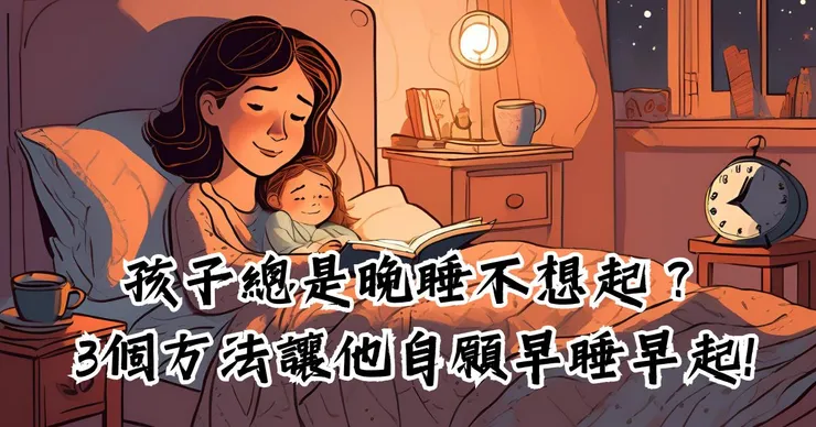 孩子總是晚睡不想起?3個方法讓他自願早睡早起!