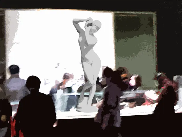 圖1：博物館展示文物示意圖。博物館展覽文物雖能展現人類的文化結晶，但有些展品可能是以不正當方式取得的。