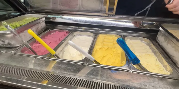 欣葉 NAGOMI 手作義式冰淇淋 Gelato，多種繽紛口味特寫，時尚女性最愛的精緻餐後甜點。