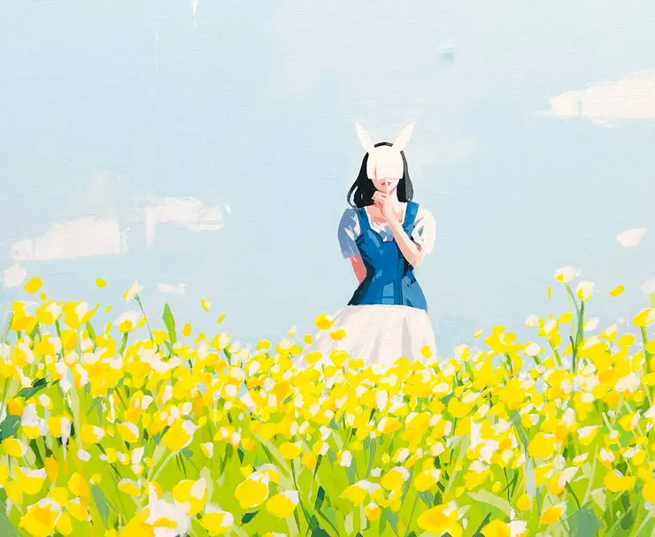 《Secret Stories 秘密故事》 立在微風中的女子將食指靠在唇上，俏皮的跟你說「我有一個秘密不想告訴你」