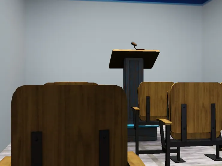 所有人都一定看著講台。