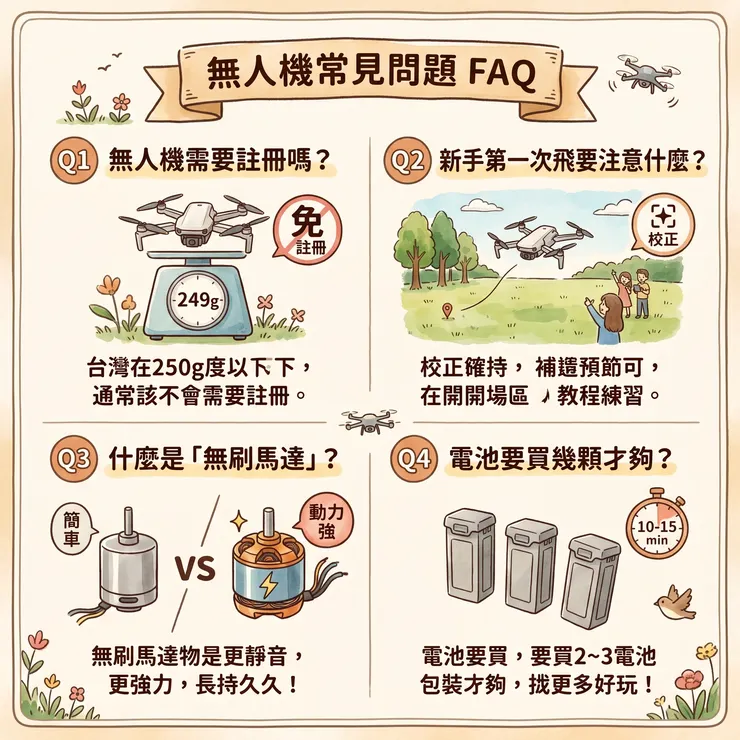 無人機常見問題FAQ
